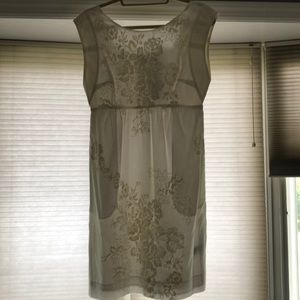 NWT J. Crew white embroidered cap-sleeved dress